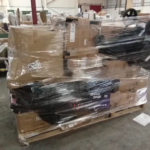 PALLET OF ASSORTED FLATPACK FURNITURE AND INCOMPLETE FURNITURE PARTS AND PIECES 