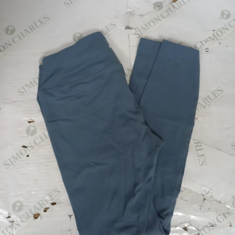 MYPROTEIN WOMENS POWER LEGGINGS IN PEBBLE BLUE SIZE L