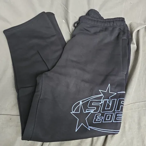 SUPPLY & DEMAND GRAPHIC JOGGERS IN BLACK - LARGE