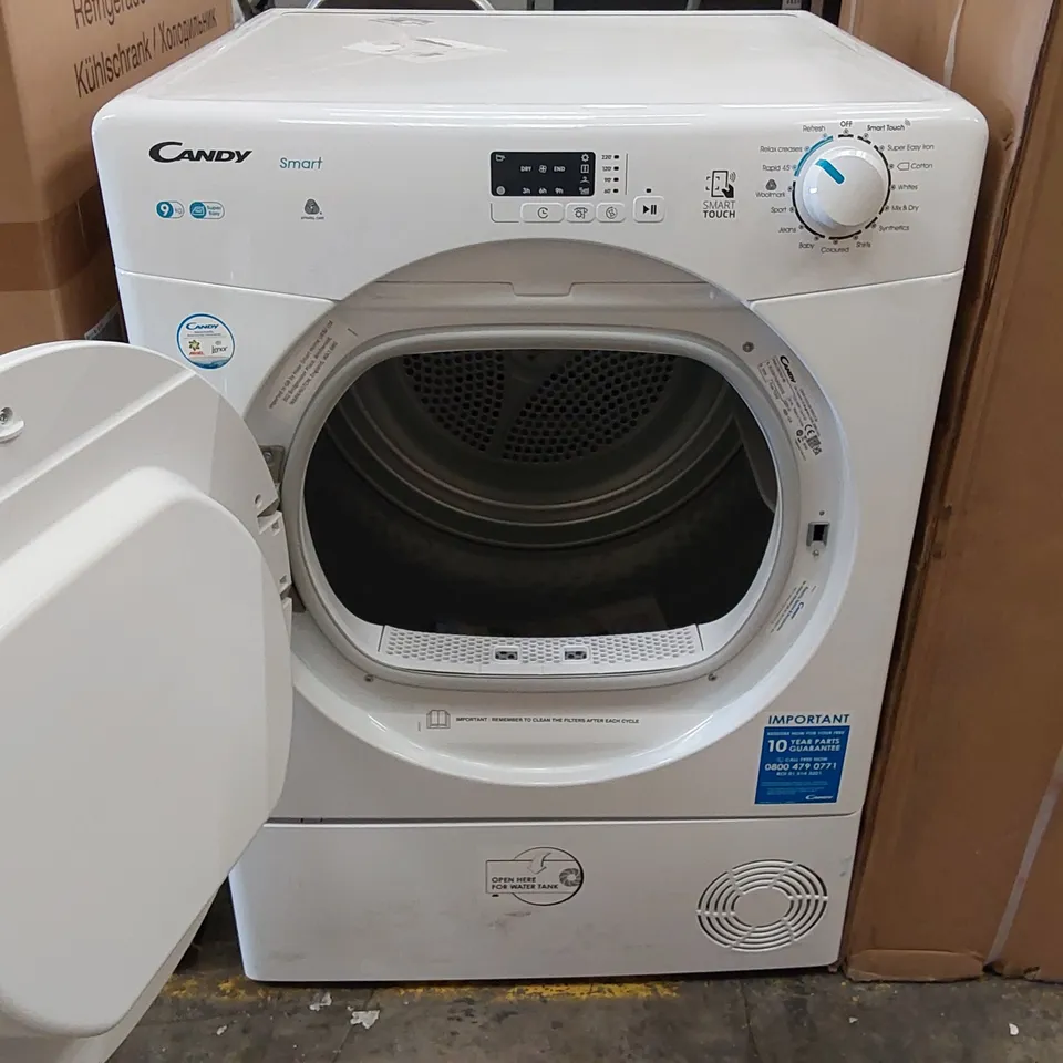 CANDY SMART CSEC9LF-80 9KG CONDENSER TUMBLE DRYER, WITH SMART CONNECTIVITY - WHITE