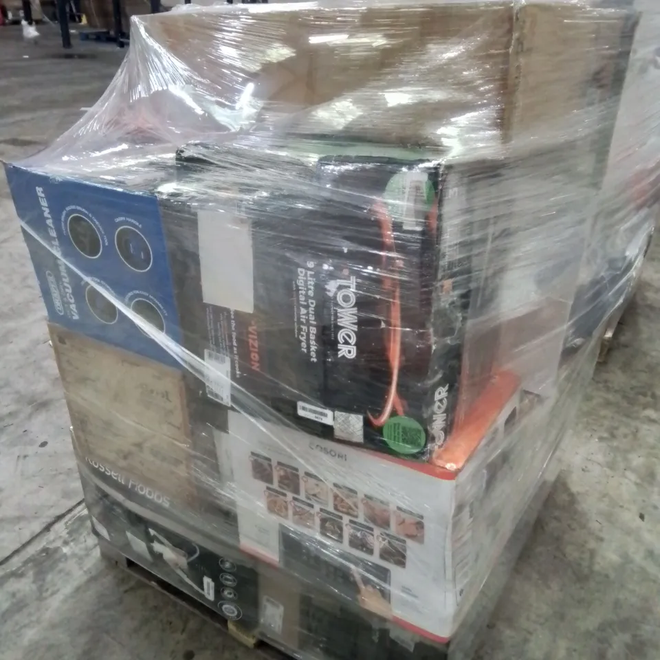 PALLET OF APPROXIMATELY 28 UNPROCESSED RAW RETURN HOUSEHOLD AND ELECTRICAL GOODS TO INCLUDE;