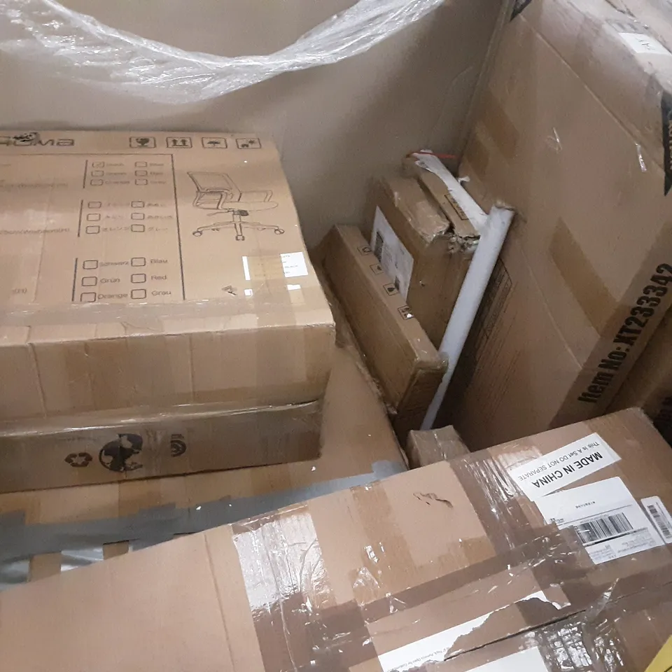 PALLET OF ASSORTED PRODUCTS INCLUDING YEEYO 10 IN 1 AIR FRYER OVEN, BESTIER, CONTI VERNACARE, COMHOMA OFFICE CHAIR