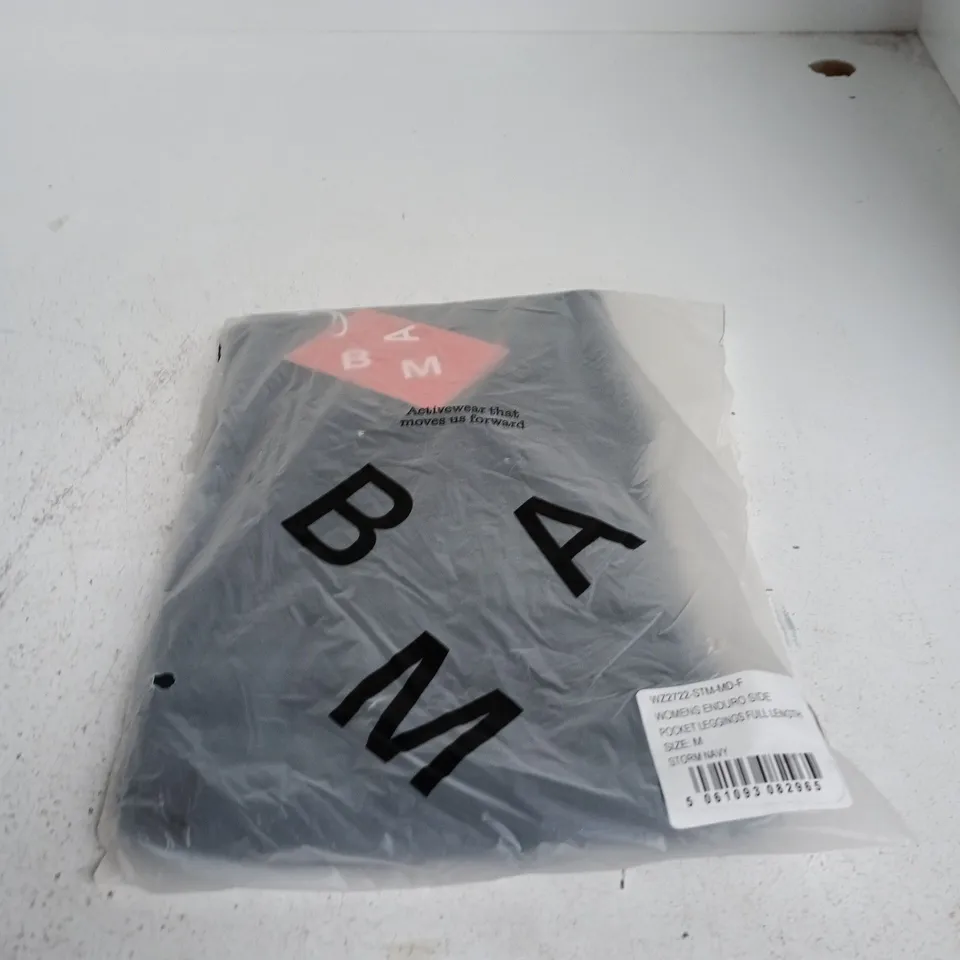WOMENS ENDURO SIDE POCKET LEGGINGS – FULL LENGTH – STORM NAVY – SIZE M