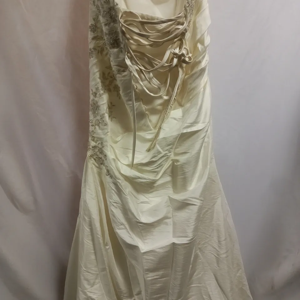 BERKETEX BRIDE SALOME RNM1267 WEDDING DRESS, IVORY - SIZE 14