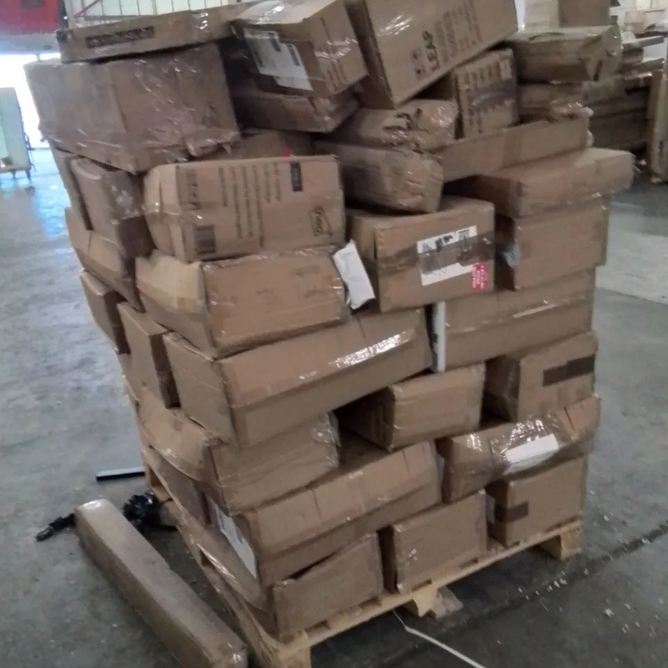 PALLET CONTAINING NEO PRODUCTS SUCH AS;TREE SKIRTS,CLOTHES HANGERS,SHELVING UNIT,MAKE UP DIVIDER 