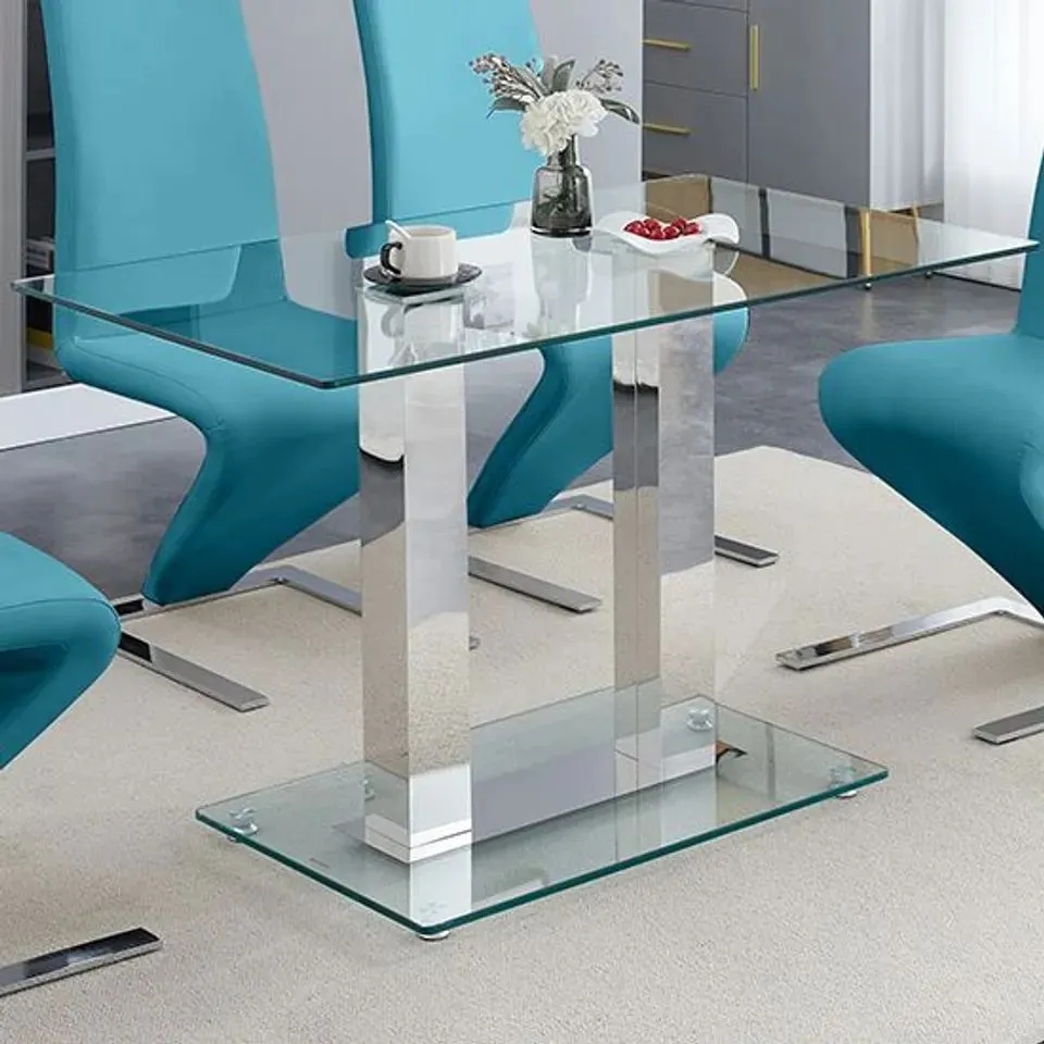 BRAND NEW BOXED JET 160cm SUPER WHITE DINING TABLE (3 BOXES)