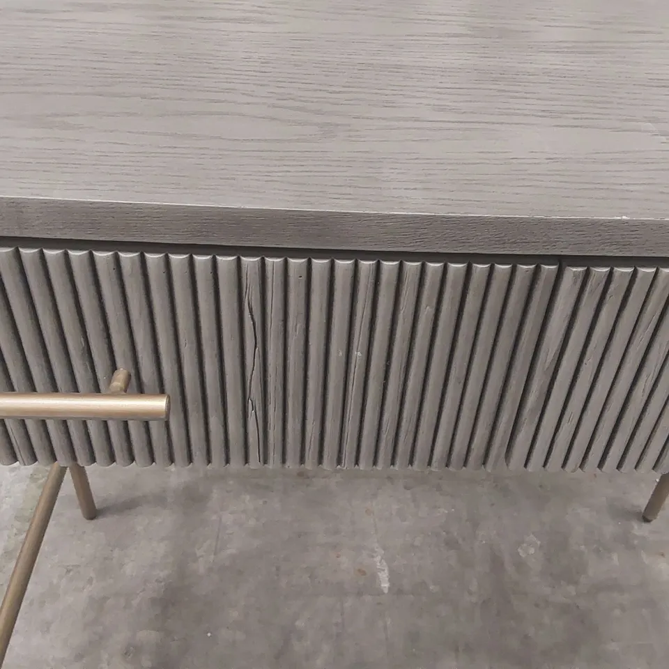 DESIGNER 2-DRAWER WOODEN CONSOLE TABLE