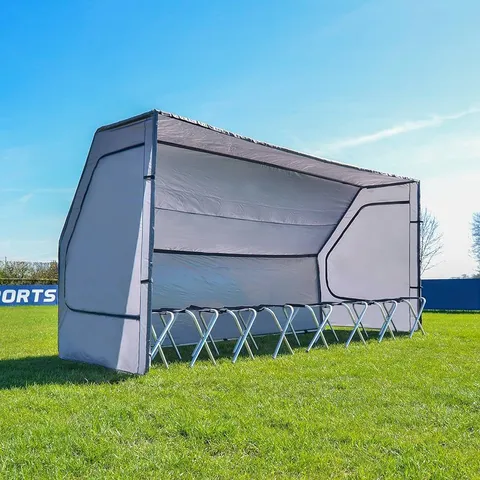 BOXED WORLD SPORTS TEAM SHELTER