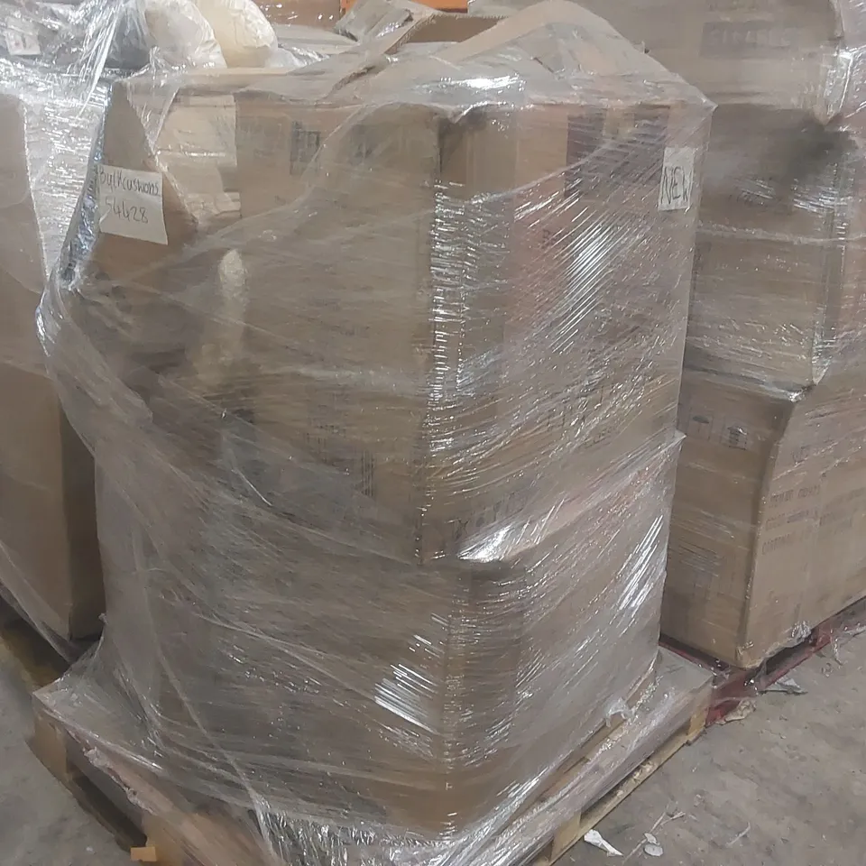 PALLET CONTAINING A VERY LARGE QUANTITY OF ASSORTED GARDEN CUSHIONS