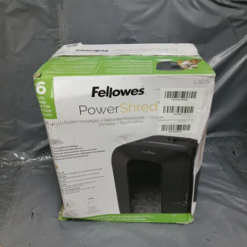 FELLOWES POWERSHRED LX25 SHREDDER (CROSS CUT) 230V UK