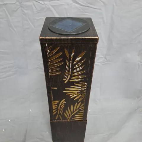 MY GARDEN STORIES FRETWORK PILLAR SOLAR LIGHT