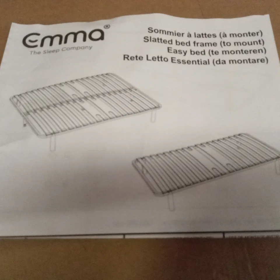 BRAND NEW BOXED EMMA SLATTED FRAME - 135 x 190 DOUBLE (1 BOX)
