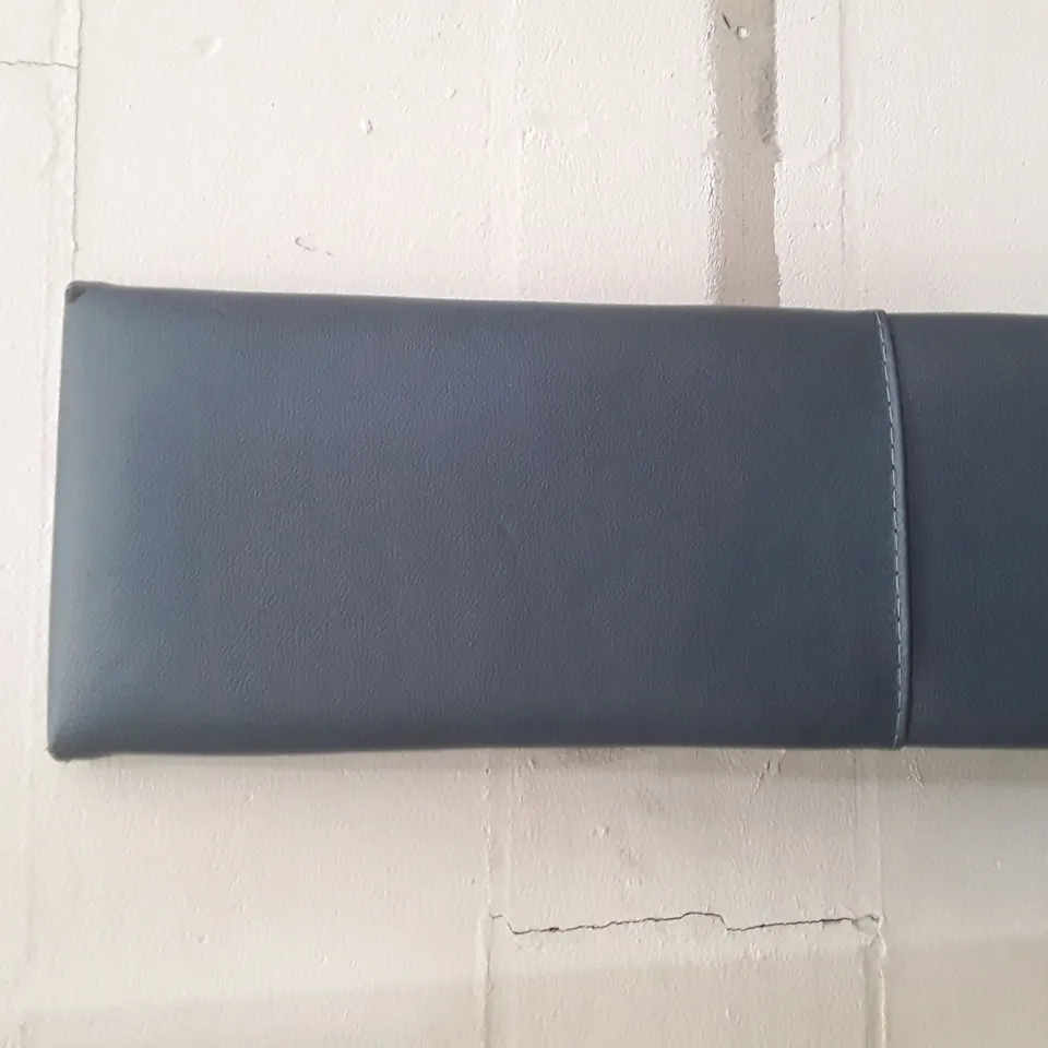 DESIGNER NAVY FAUX LEATHER BED PART
