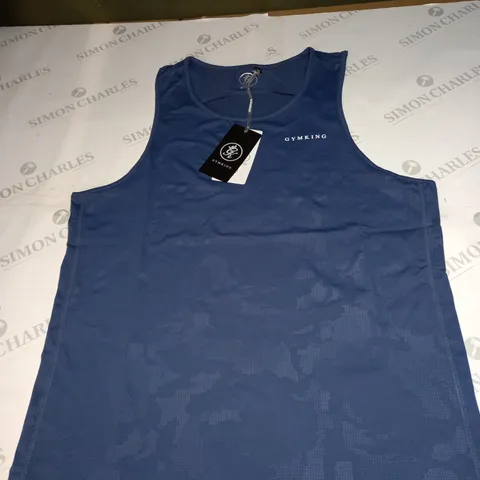 GYMKING DEBOSSED WORKOUT VEST SIZE S