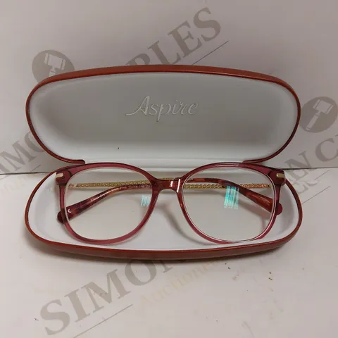 ASPIRE GLASSES - FLEUR CRYSTAL DARK PINK
