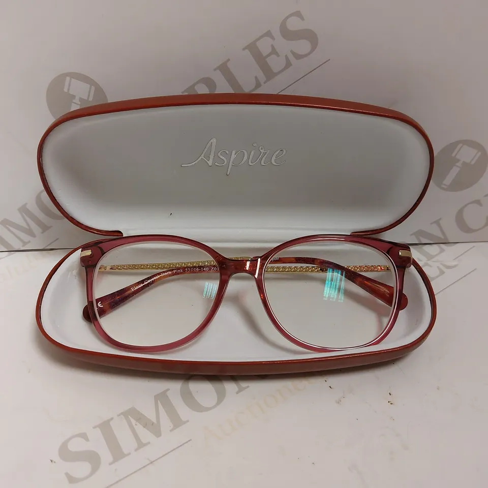 ASPIRE GLASSES - FLEUR CRYSTAL DARK PINK