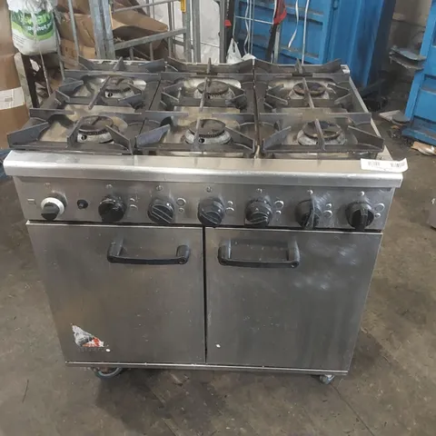 BURCO COMMERCIAL 6 BURNER GAS OVEN