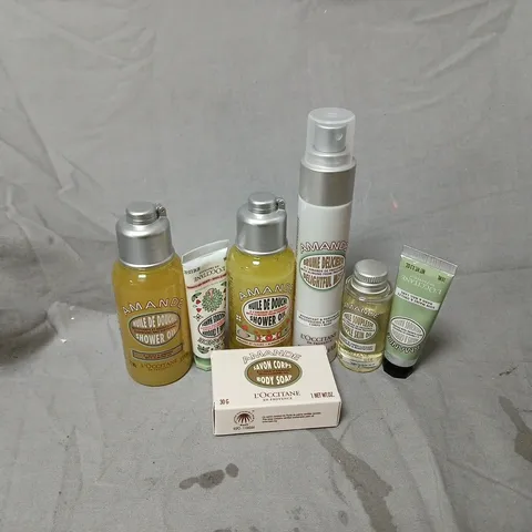 L'OCCITANE 8 PIECE NUTS ABOUT ALMOND COLLECTION 