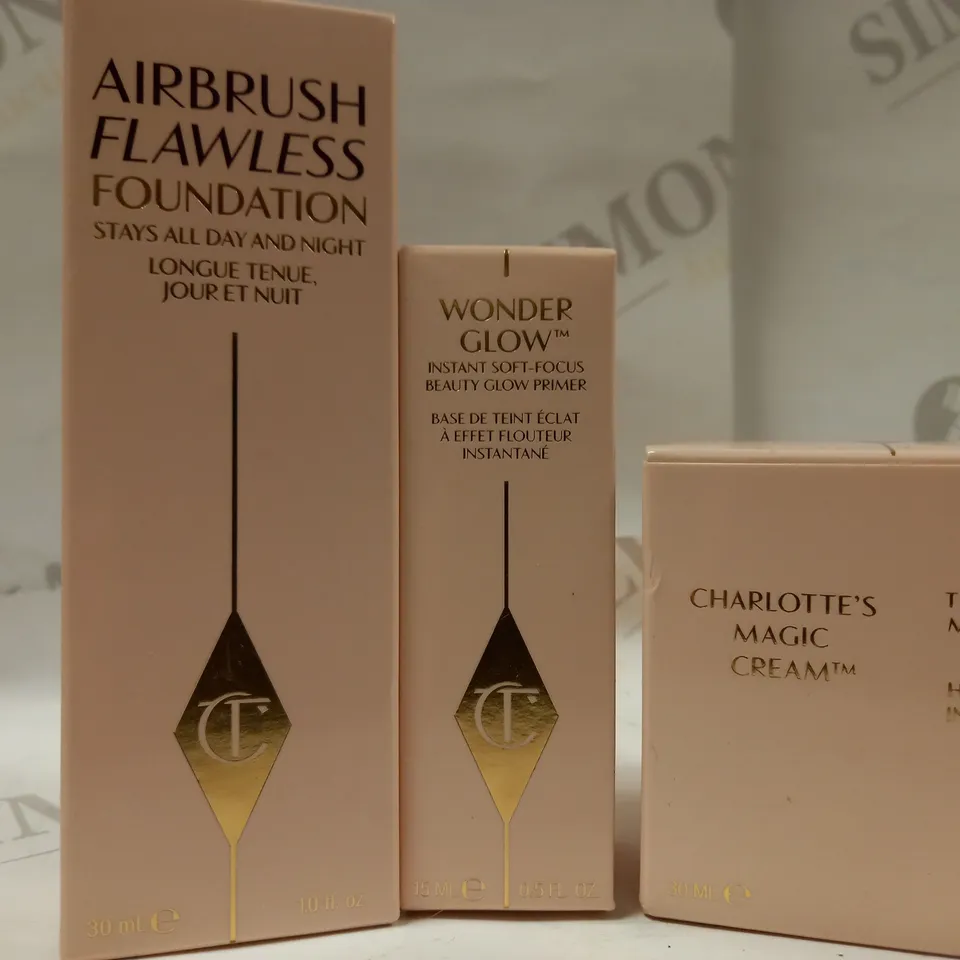 CHARLOTTE TILBURY SKINCARE AND FOUNDATION SET 3 ITEMS