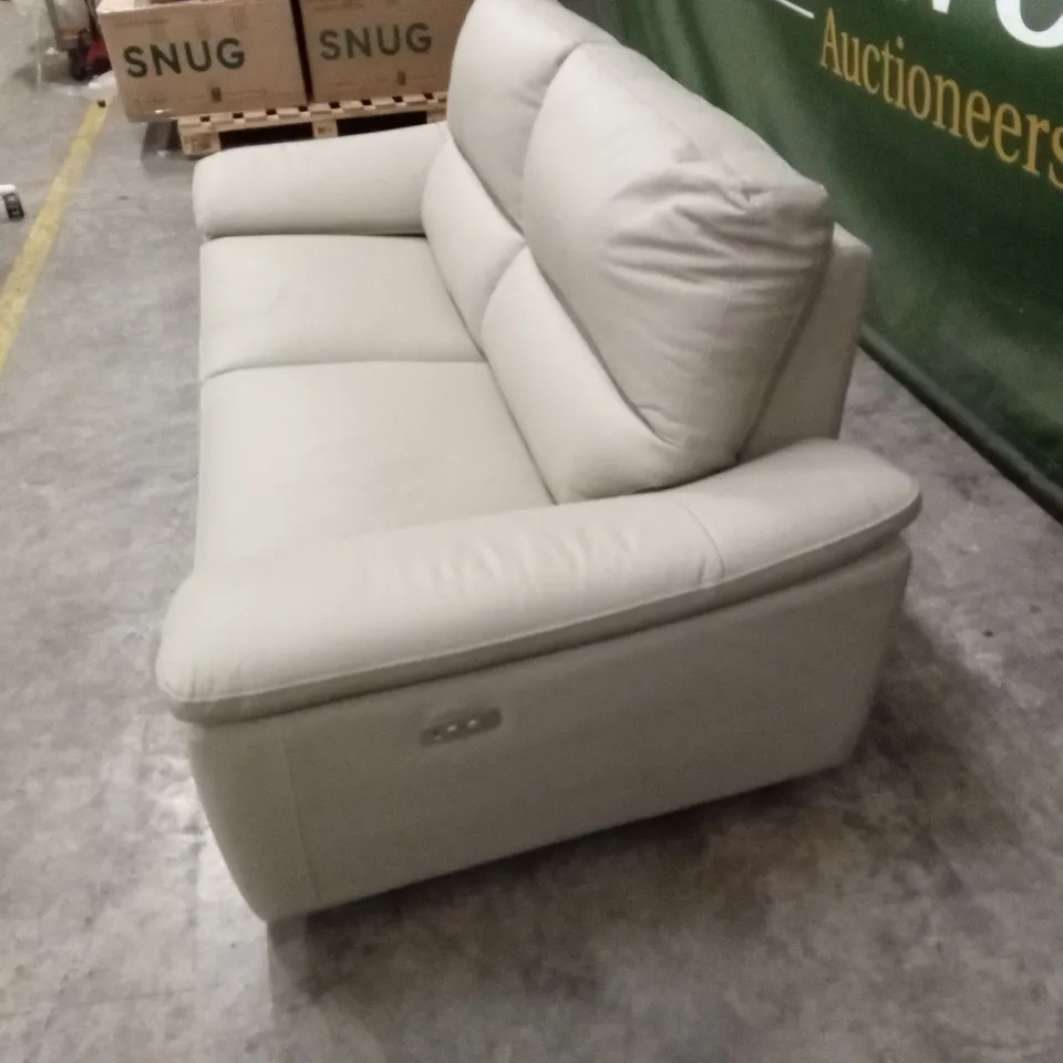 PAVILION 3 SEATER LEATHER/FAUX LEATHER POWER RECLINER SOFA RRP £1049