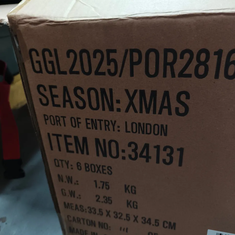 6X GISELA GRAHAM LUXURY CHRISTMAS CRACKERS 