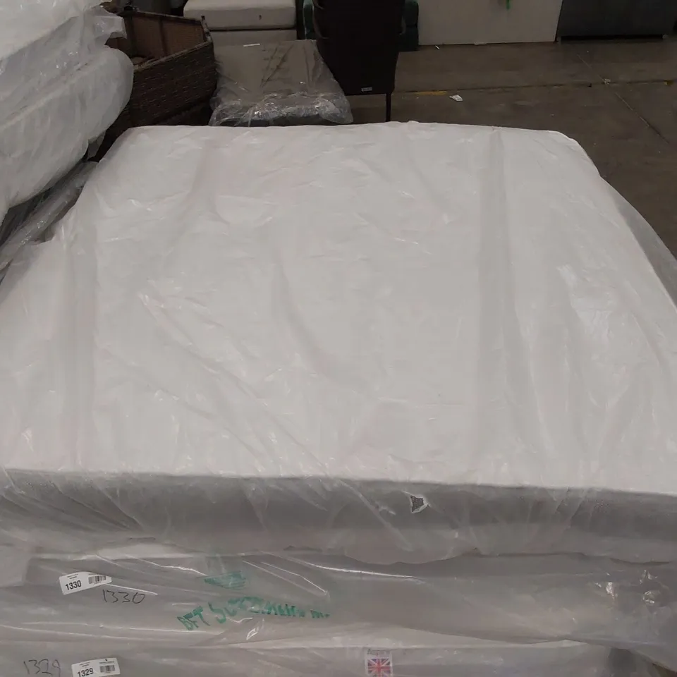 QUALITY BAGGED 6FT SUPERKING CLOUDS MEMORY SPRUNG OPEN COIL MATTRESS 