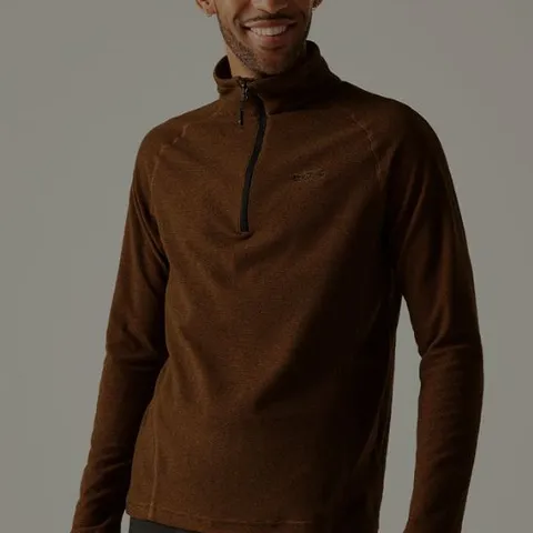 BRAND NEW REGATTA MONTES LIGHTWEIGHT HALF ZIP FLEECE IN PUMPKIN SPICE SIZE L