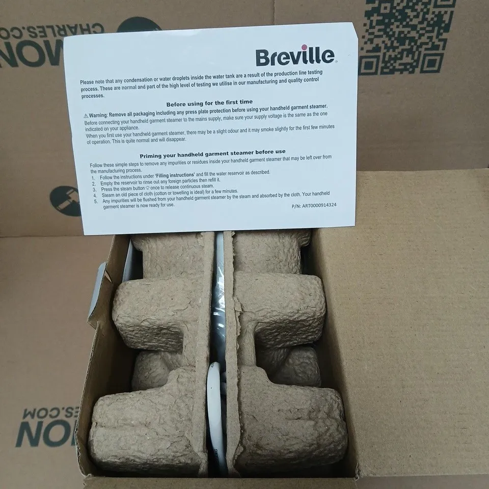BREVILLE ELITE TEMP HANDHELD GARMENT STEAMER BOXED