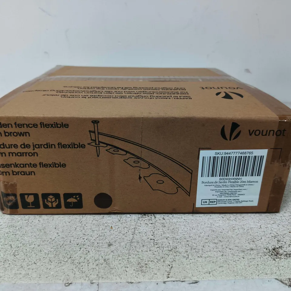 VOUNOT GARDEN FENCE FLEXIBLE 20M BROWN