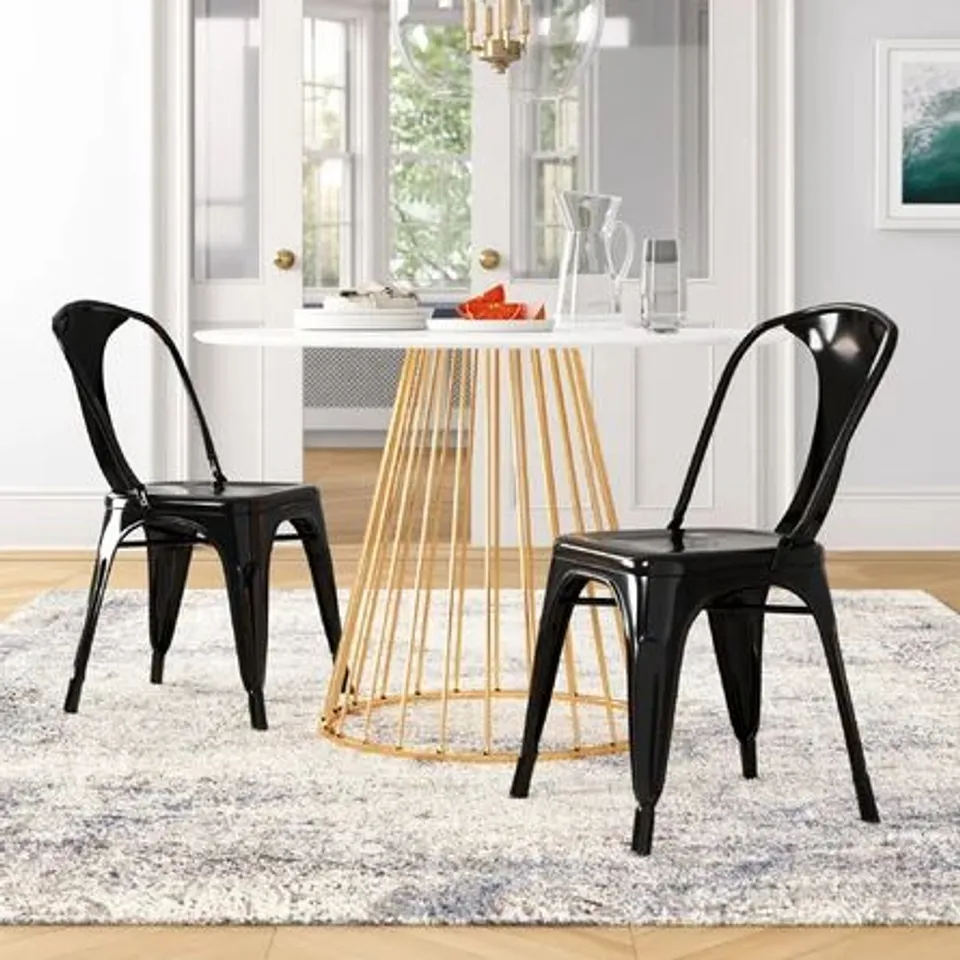 BOXED CAMERON DINING CHAIR BLACK