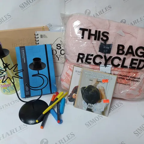APPROXIMATELY 7 COTTON ON ITEMS INCLUDING DISNEY MICKEY MOUSE THROW, MOON AND STAR CANDLE HOLDER, 2 NOTEBOOKS AND 2023/2024 PLANNER