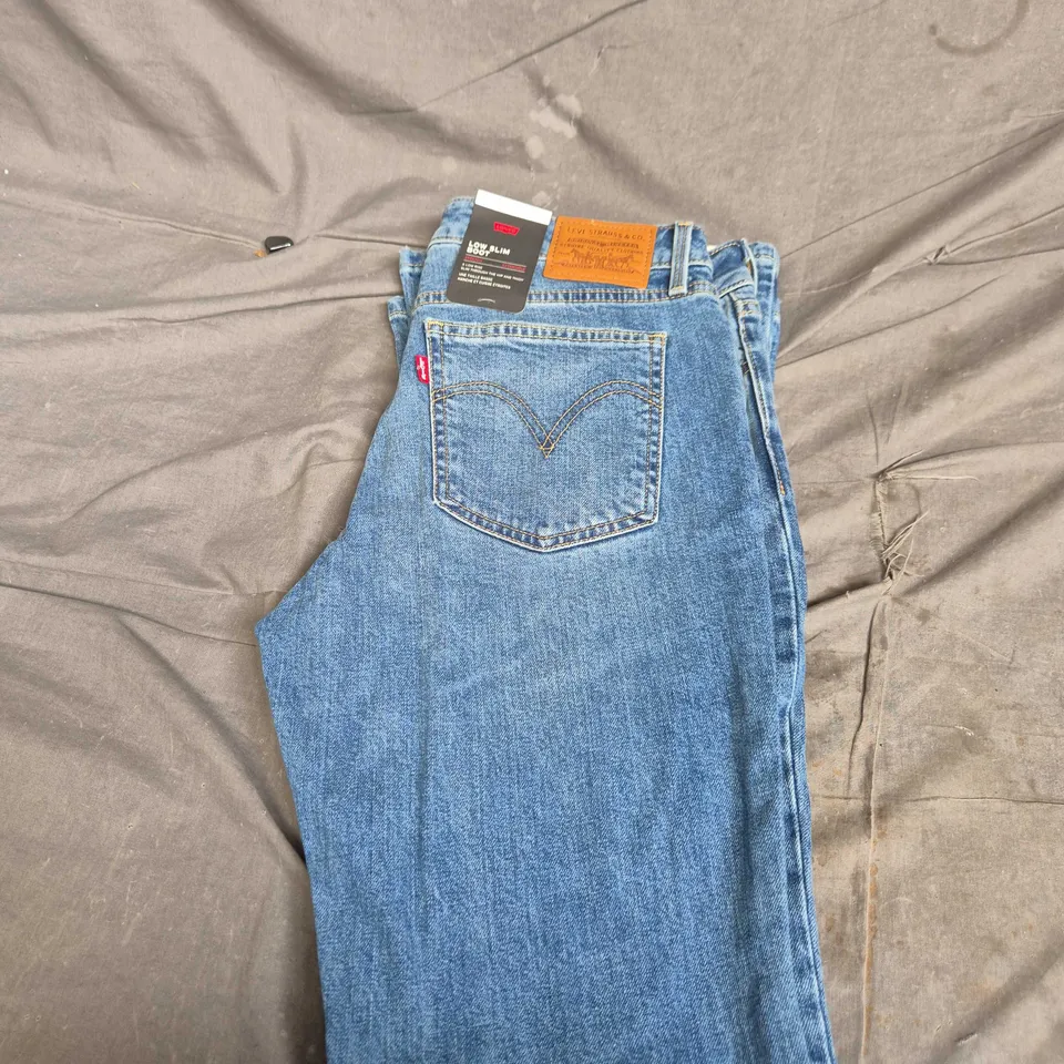 LEVI'S LOW SLIM BOOT JEANS – BLUE DENIM - 29W 30L