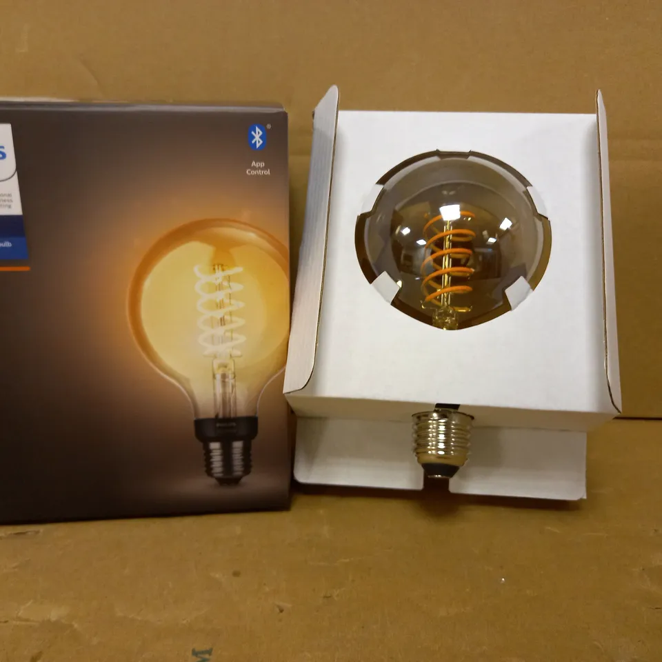 1 X PHILIPS HUE WHITE SINGLE FILAMENT BULB G93 E27