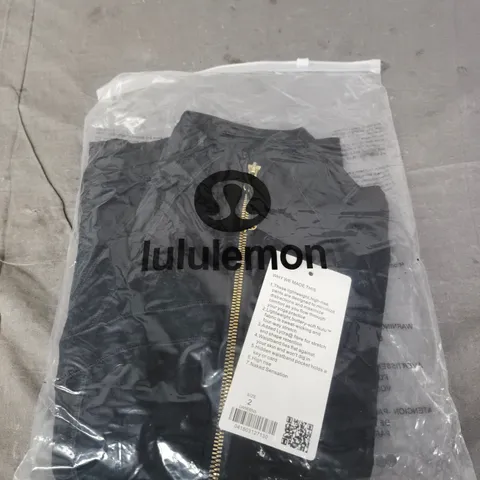 LULULEMON ZIP-UP JACKET – BLACK, UK 2