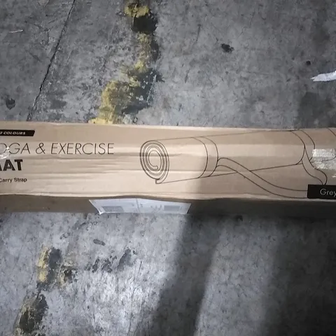 BOXED YOGA MAT GREY AND NAVY