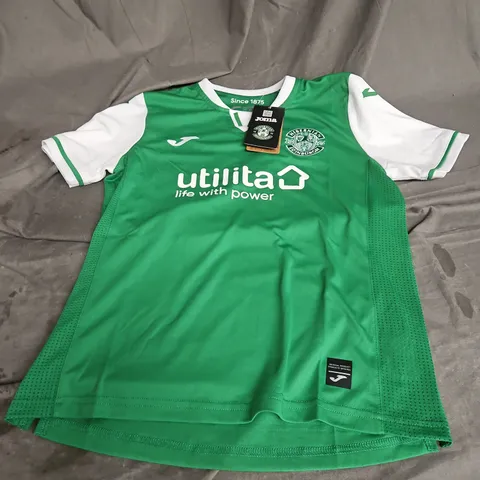 JOMA HIBERNIAN EDINGBURGH JERSEY IN GREEN SIZE 10YRS