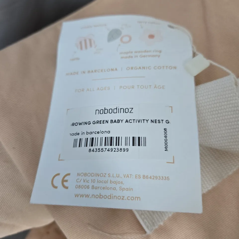 NOBODINOZ ROWING GREEN BABY ACTIVITY NEST – LIGHT TAN