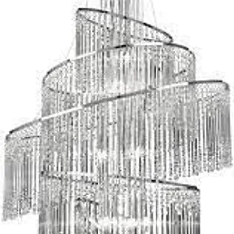 BOXED ENDON LIGHTING 24-LIGHT CRYSTAL CHANDELIER