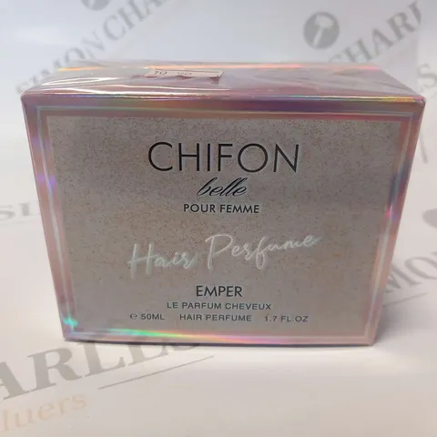 BOXED AND SEALED CHIFON BELLE POUR FEMME HAIR PERFUME EMPER HAIR PERFUME 50ML