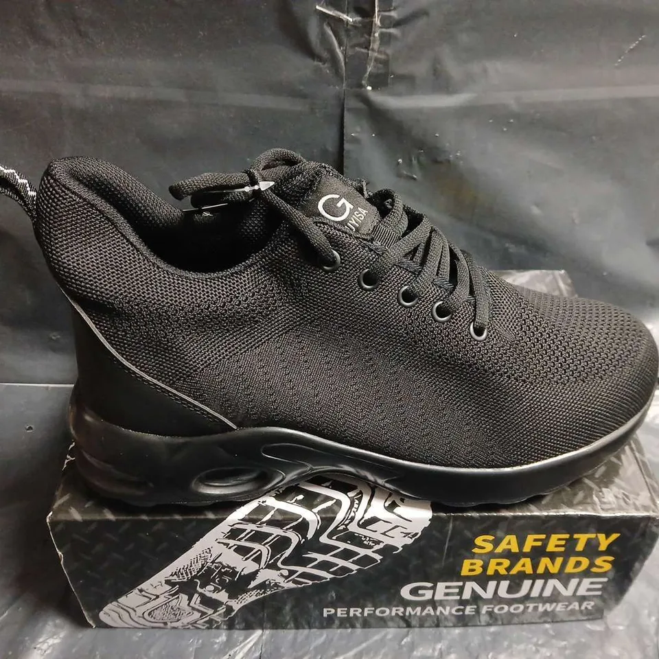 MENS WORK BOOT BLACK MESH TRAINERS – MEN'S FOOTWEAR - UK SIZE 10 