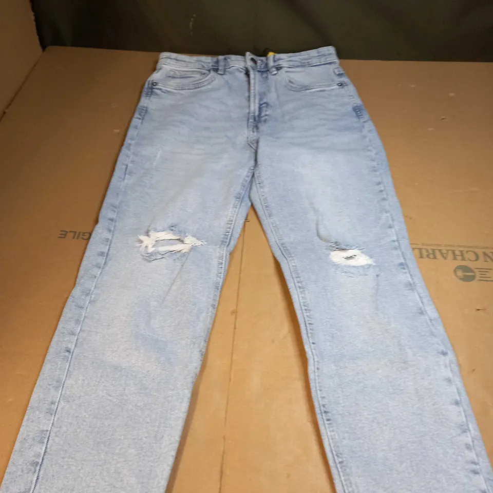 STRADIVARIUS PETITE SLIM MOM JEANS SIZE 12