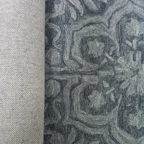 VIVACE FLOOR AND MORE BRUGES WOOL BLUE GREY RUG 60 X 200CM