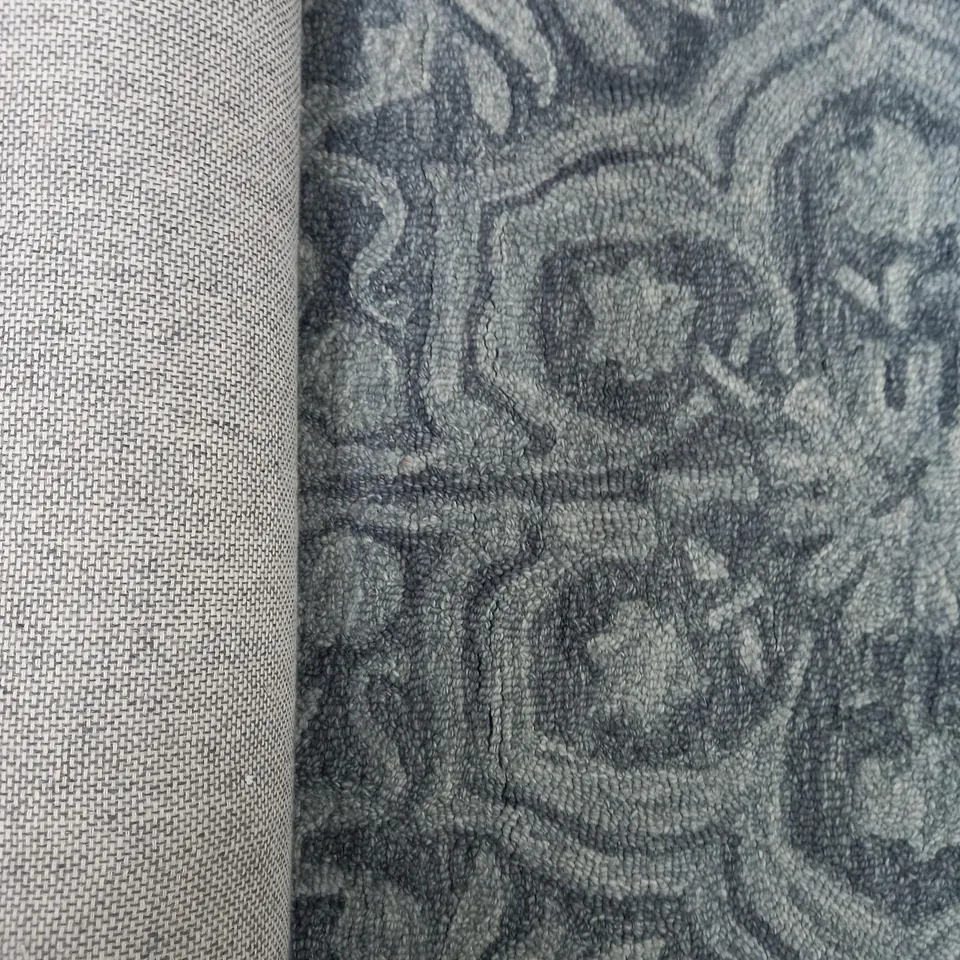 VIVACE FLOOR AND MORE BRUGES WOOL BLUE GREY RUG 60 X 200CM 