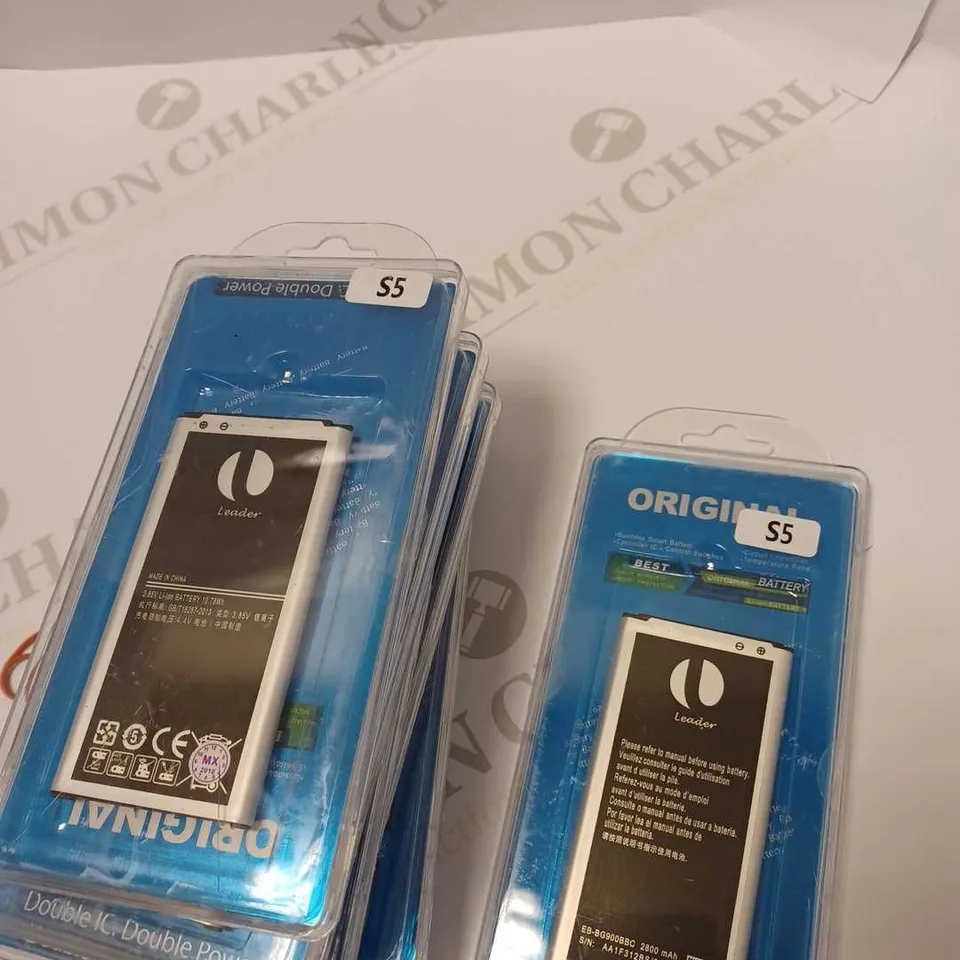 LOT OF NINE TO INCLUDE S5 DOUBLE IC. POWER BATTERY