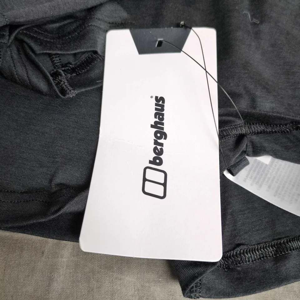 BERGHAUS WOMEN'S EXPLORER 24 PT HZ TECH TEE – BLACK, UK 8