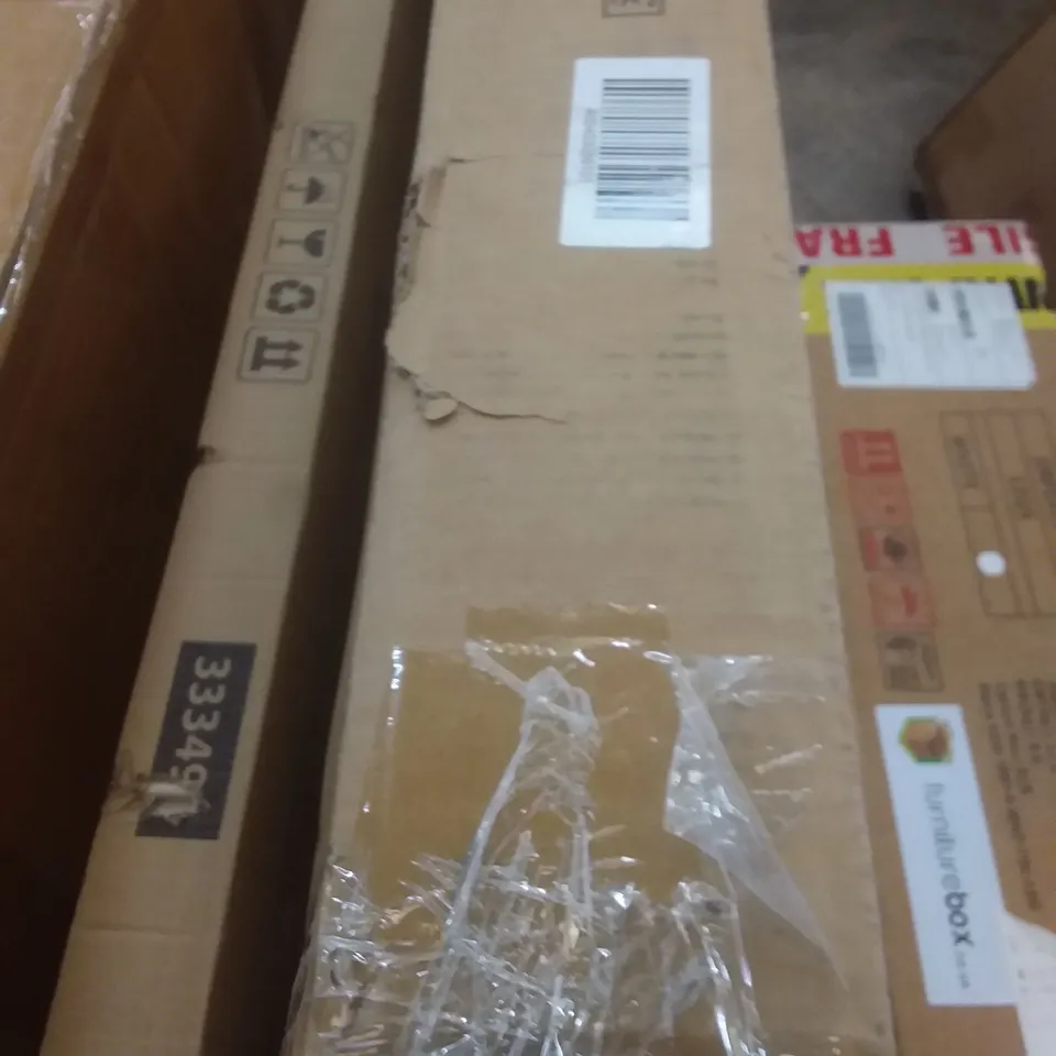 BOXED ATHENS RECTANGULAR DINING TABLE - MEDIUM OAK AFFECT 