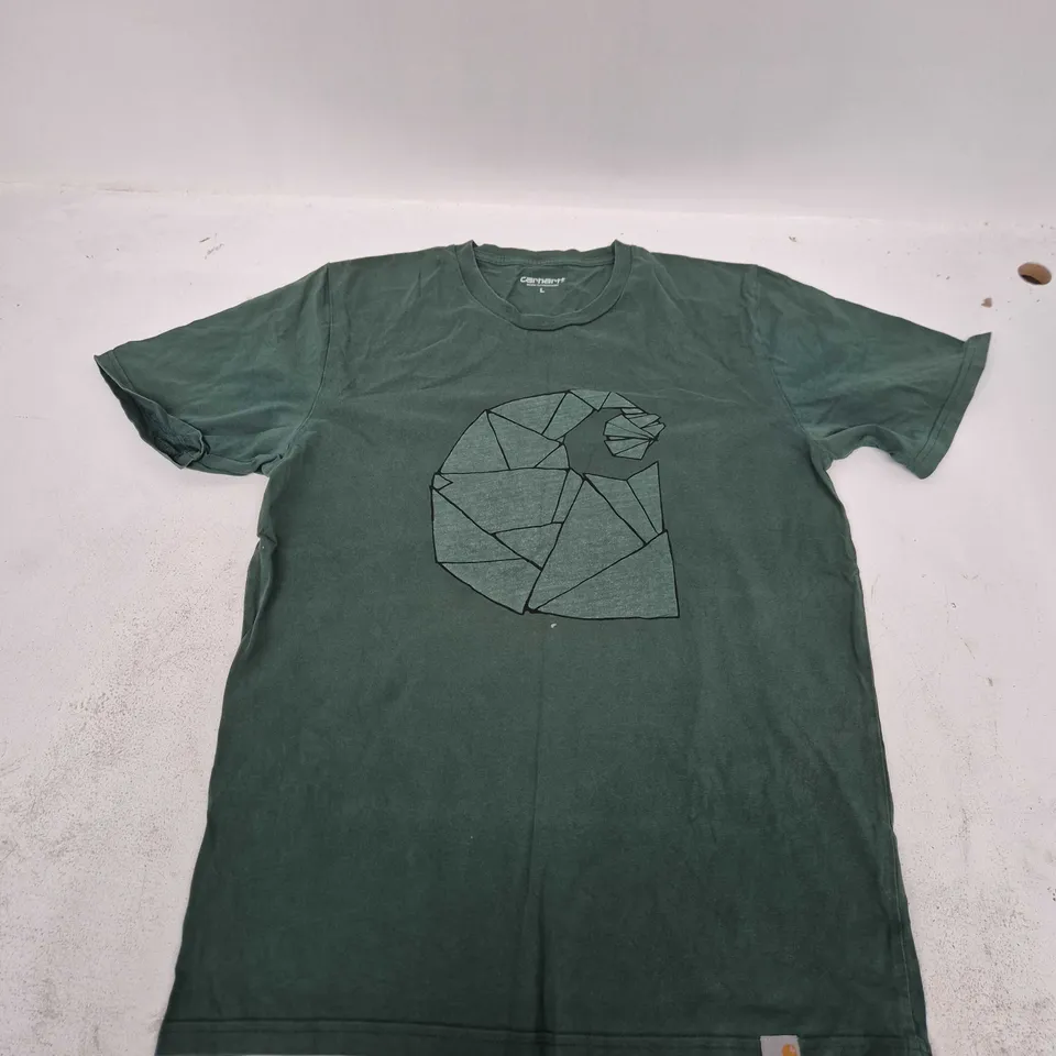 CARHARTT WORK IN PROGRESS T-SHIRT – GREEN, UK SIZE L