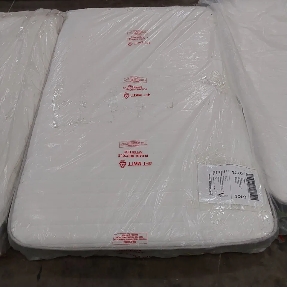 QUALITY BAGGED 4' HYBRID MEMORY FIBRE OPEN COIL MATTRESS 