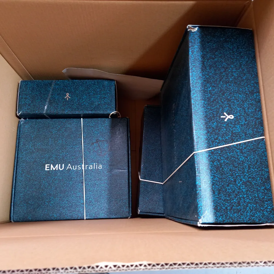 BOX OF APPROXIMATELY 7 ASSORTED EMU AUSTRALIA FOOTWEAR ITEMS