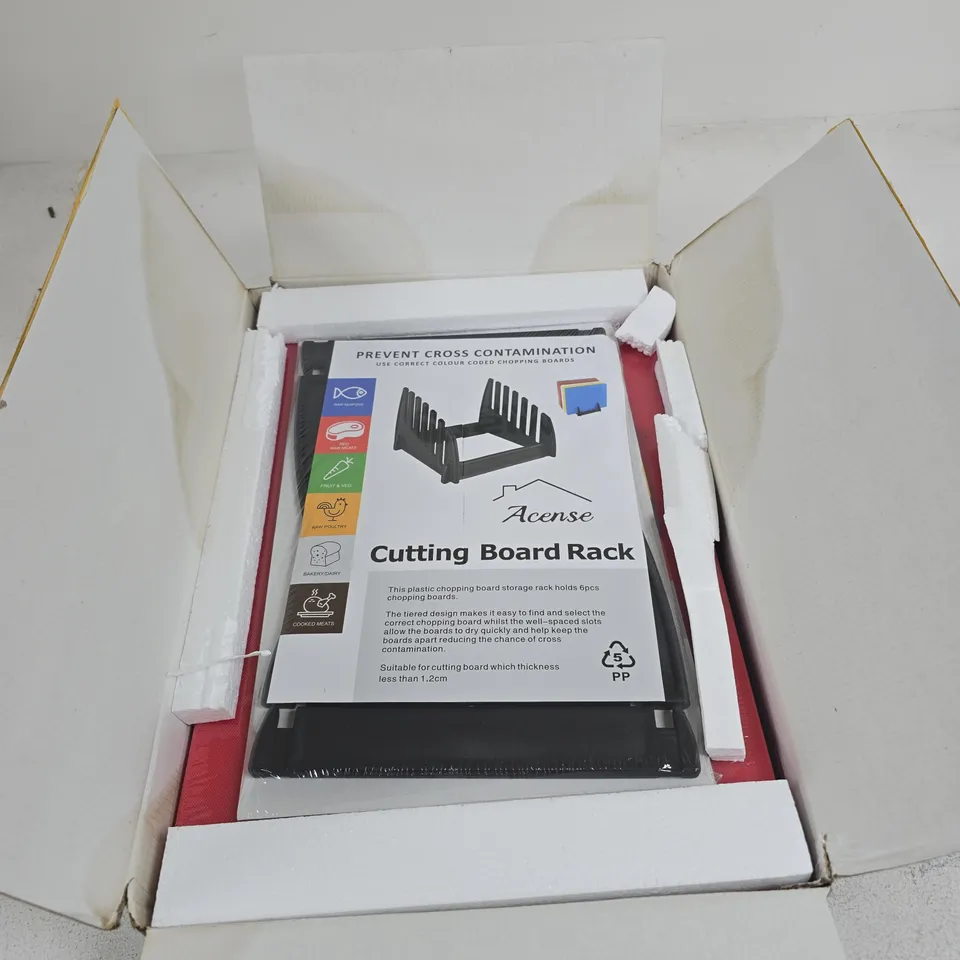 ACENSE PE CUTTING BOARD RACK 23 X 23 X 16CM BOXED